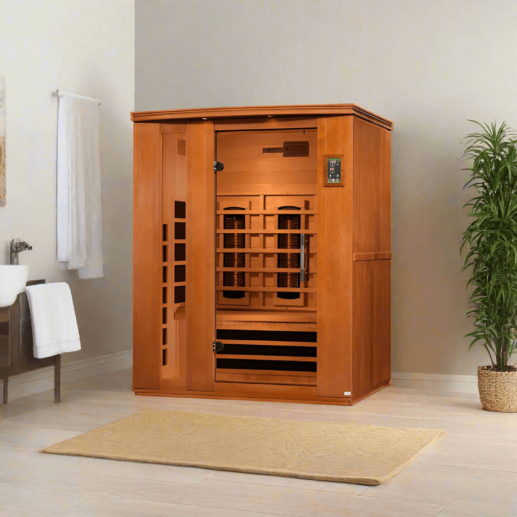Golden Designs Dynamic Lugano 3-Person Full Spectrum Infrared Sauna (DYN-6336-03 FS)