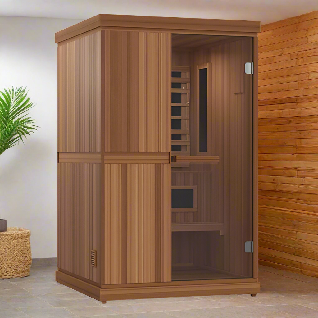 Finnmark FD-4 2-Person Indoor Hybrid Sauna – Infrared & Steam Combo
