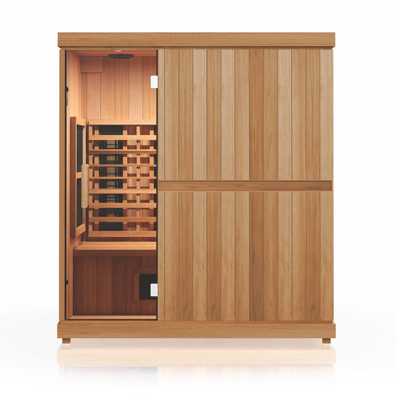 Finnmark FD-3 Infrared Sauna for 4 – Full Spectrum Heat & Cedar Interior