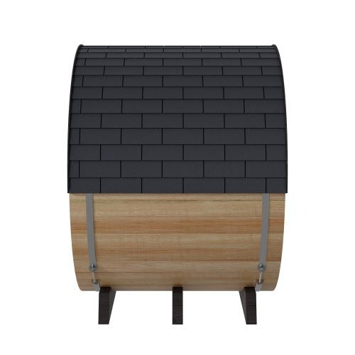 Finnmark FD-7 4-Person Thermo-Aspen Barrel Sauna – Hybrid Traditional & Infrared