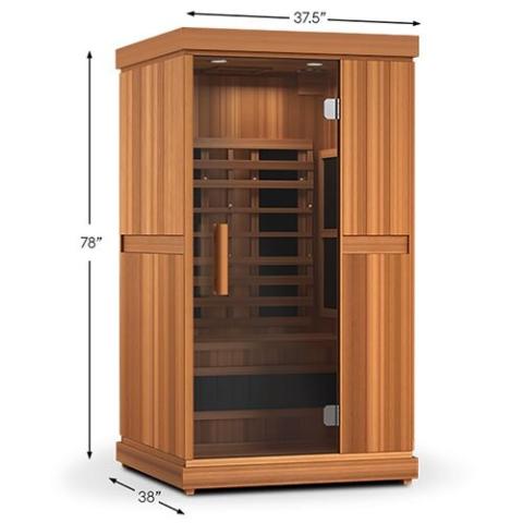 Finnmark FD-1 Full-Spectrum Infrared Sauna – 1 Person Compact Wellness Pod