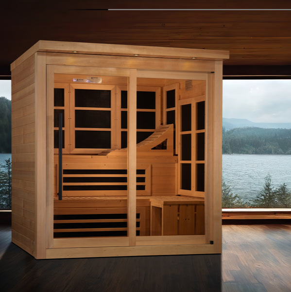 Golden Designs 6 Person Near Zero EMF Far IR Sauna (GDI-6996-02)