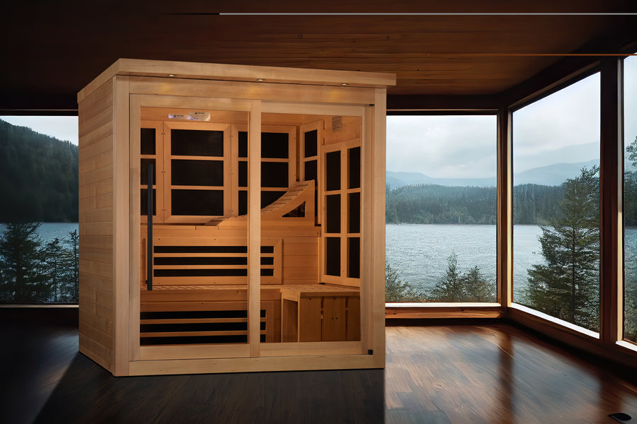 Golden Designs 6 Person Near Zero EMF Far IR Sauna (GDI-6996-02)