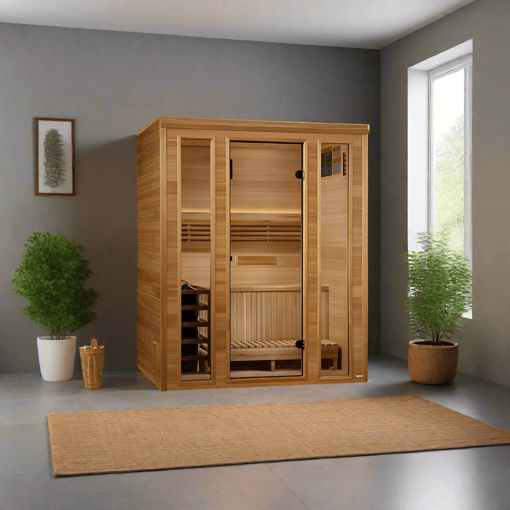 Golden Designs 2025 Andermatt 3 Person Traditional Steam Sauna (GDI-7030-01)