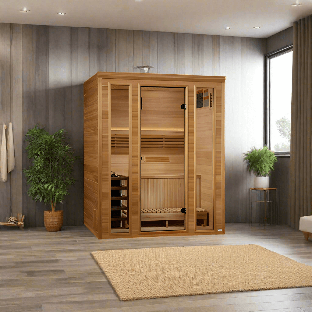 Golden Designs 2025 Andermatt 3-person traditional steam sauna