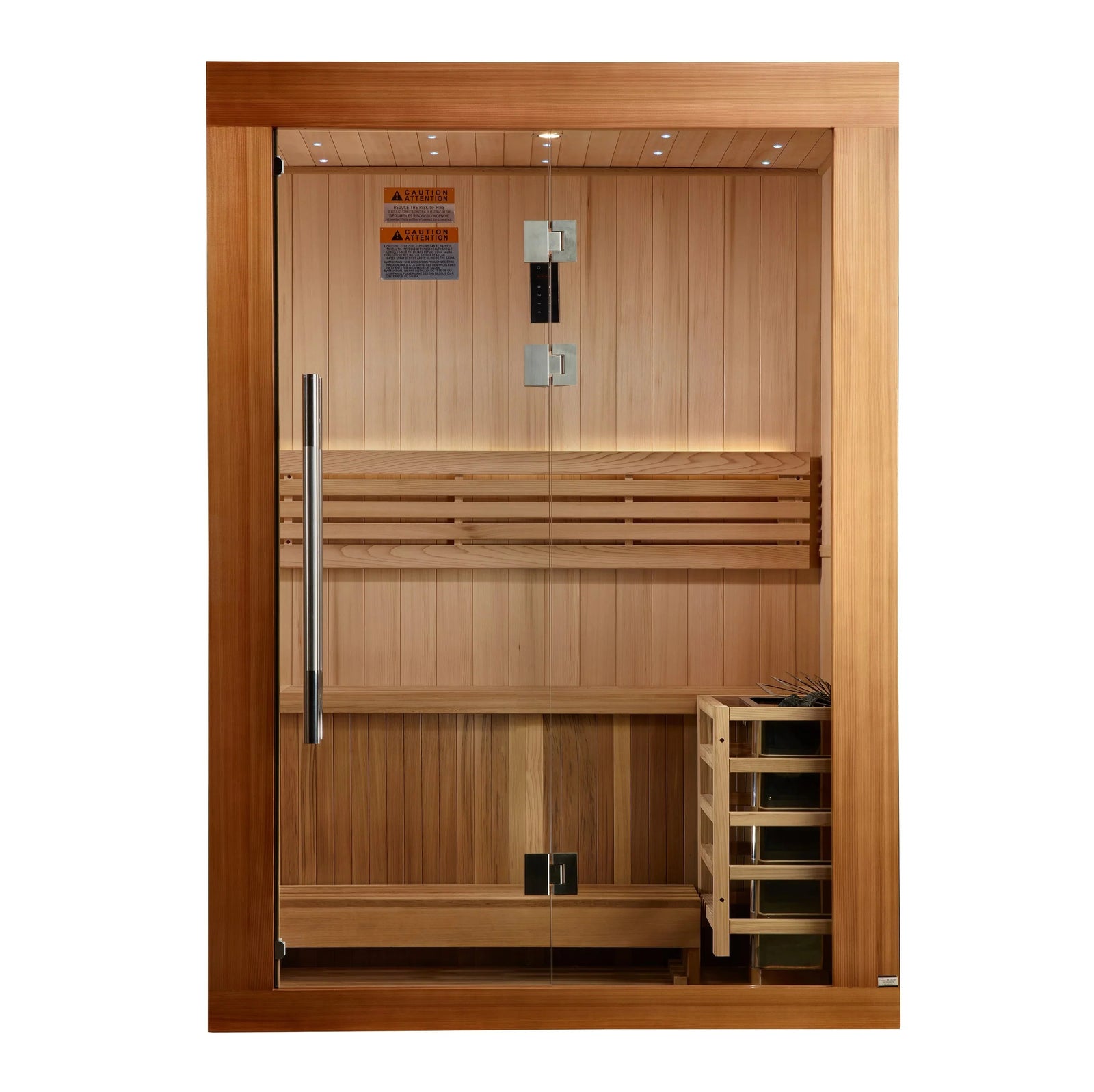 Golden Designs 2025 Updated Sundsvall 2 Person Traditional Sauna (GDI-7289-02)