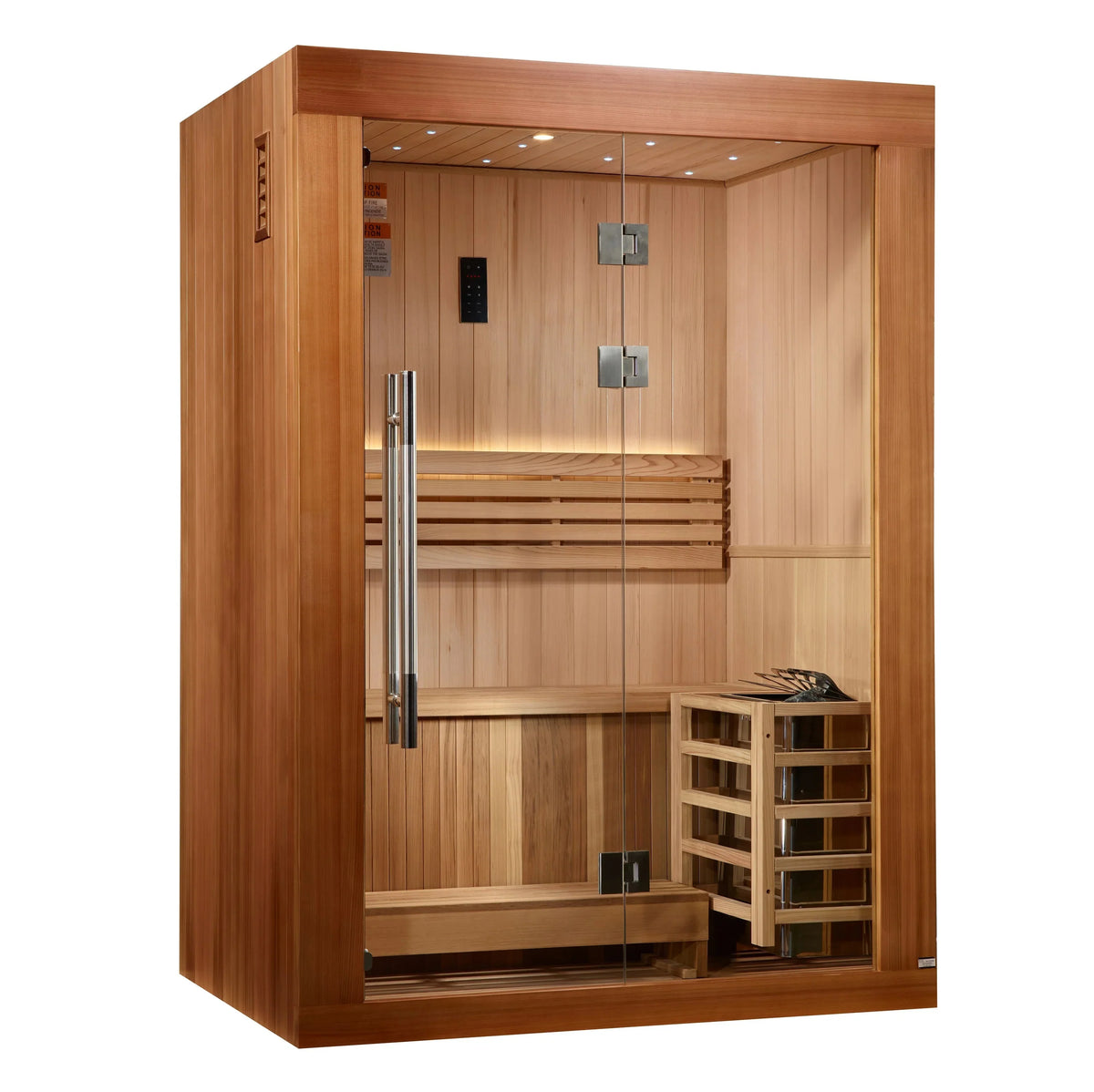 Golden Designs 2025 Updated Sundsvall 2 Person Traditional Sauna (GDI-7289-02)