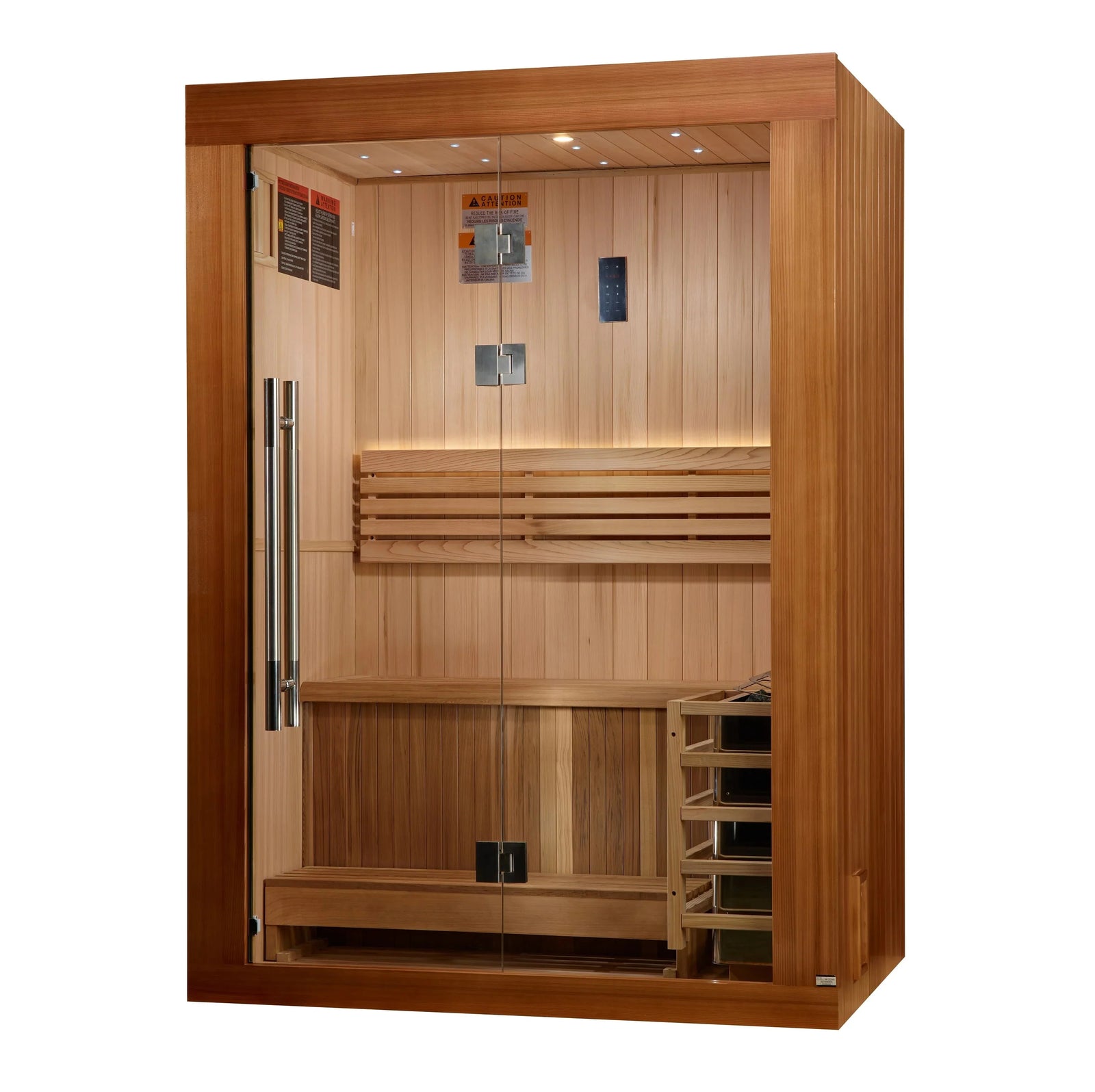 Golden Designs 2025 Updated Sundsvall 2 Person Traditional Sauna (GDI-7289-02)
