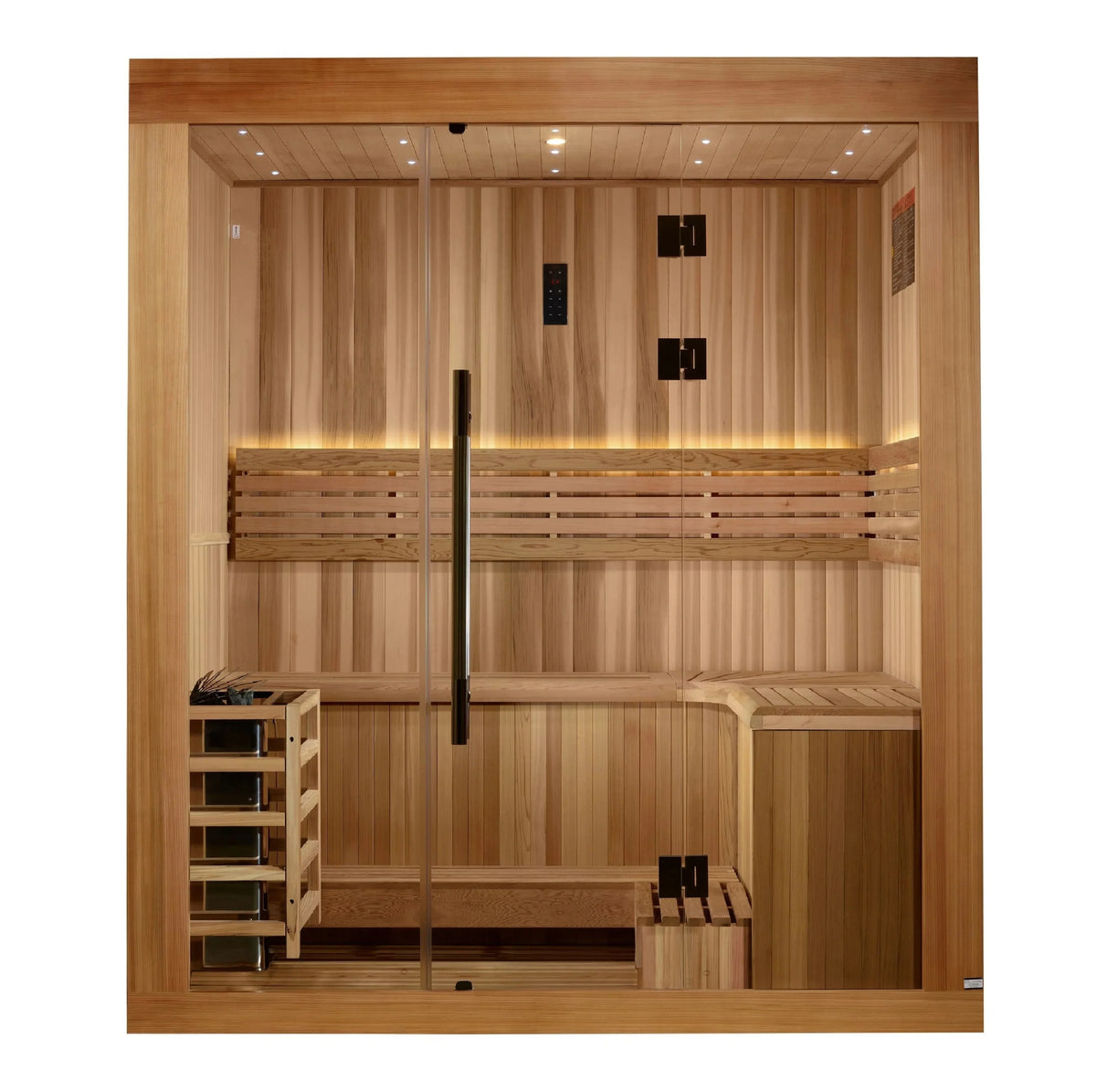 Golden Designs 2025 Updated Copenhagen 3 Person Traditional Sauna (GDI-7389-02)