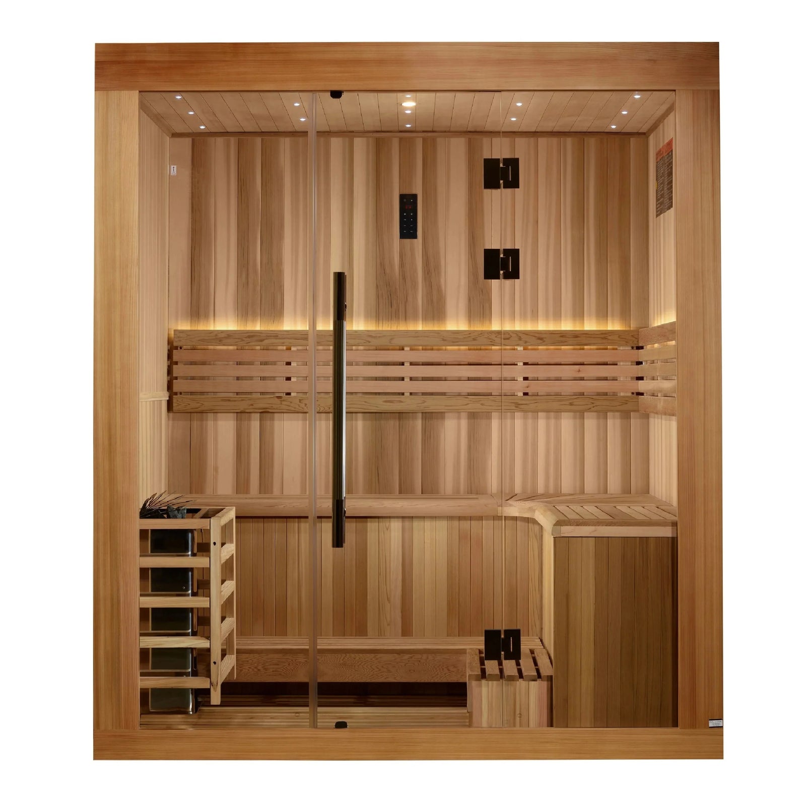 Golden Designs 2025 Updated Copenhagen 3 Person Traditional Sauna (GDI-7389-02)