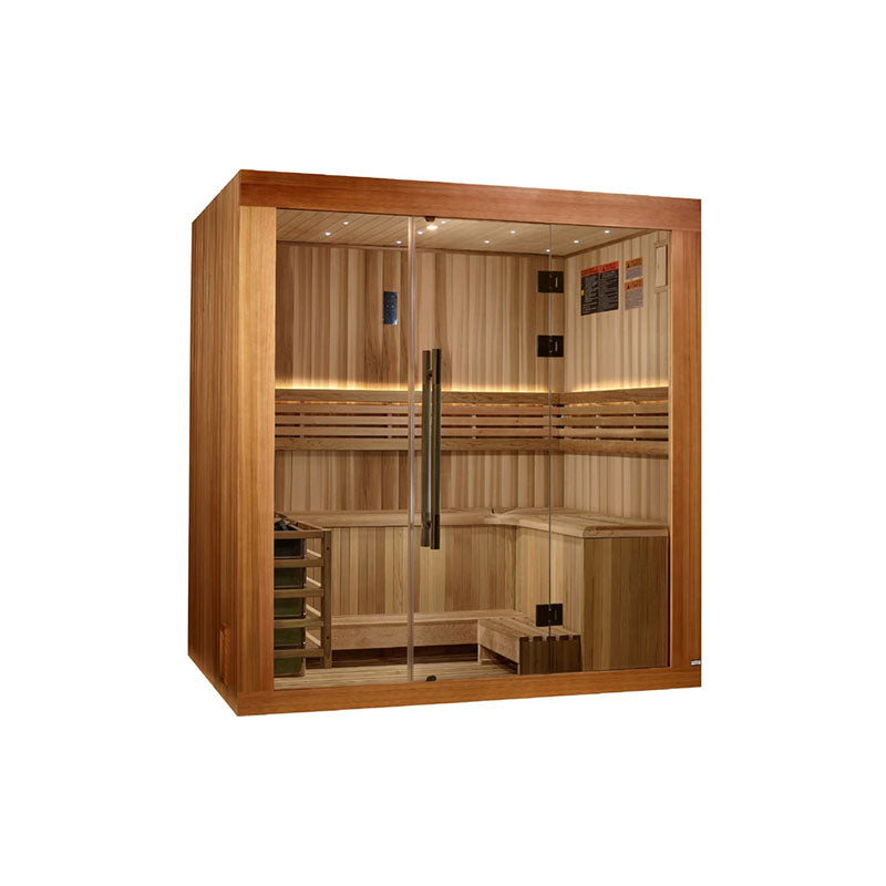 Golden Designs 2025 Updated Copenhagen 3 Person Traditional Sauna (GDI-7389-02)