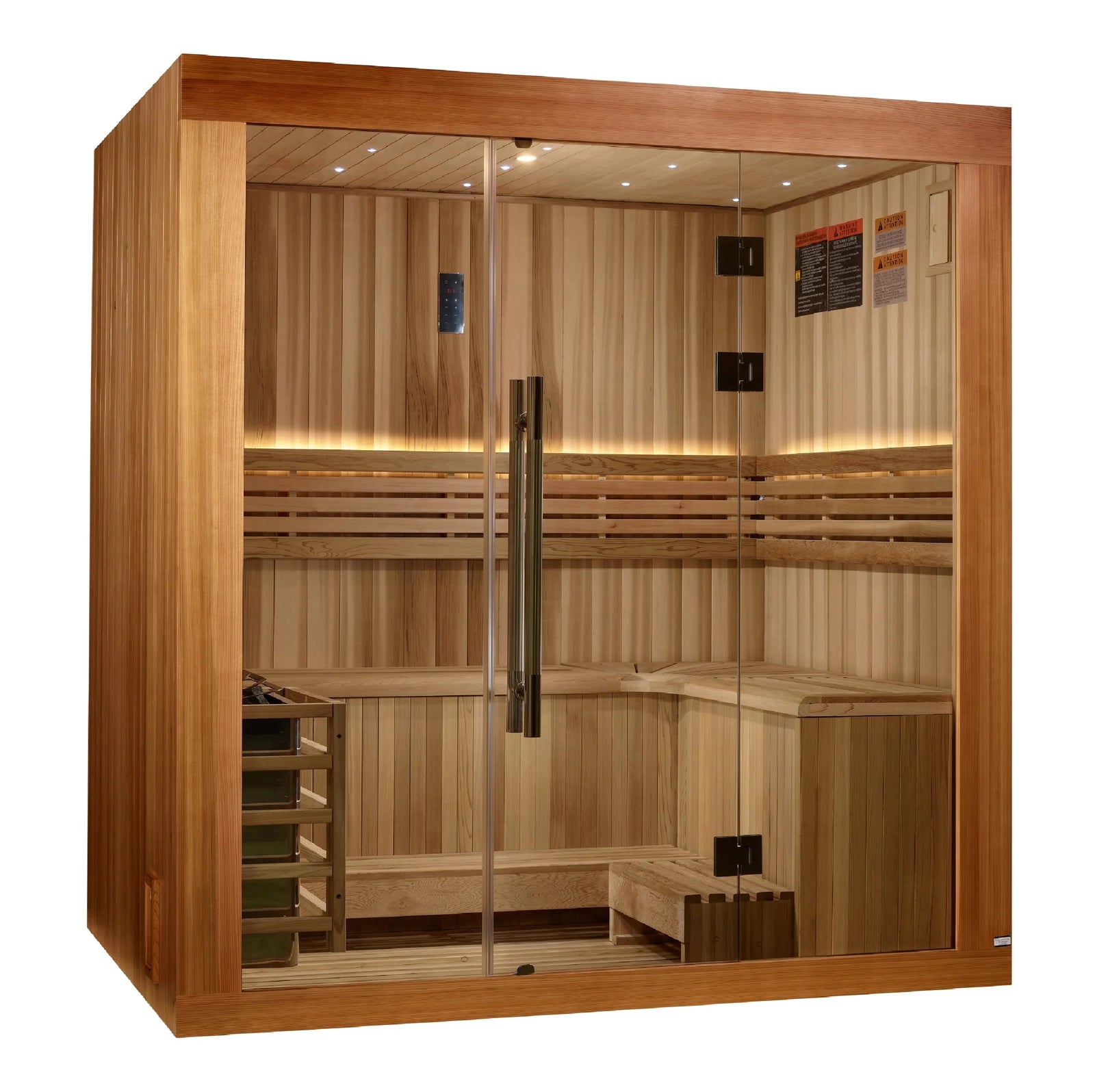 Golden Designs 2025 Updated Copenhagen 3 Person Traditional Sauna (GDI-7389-02)