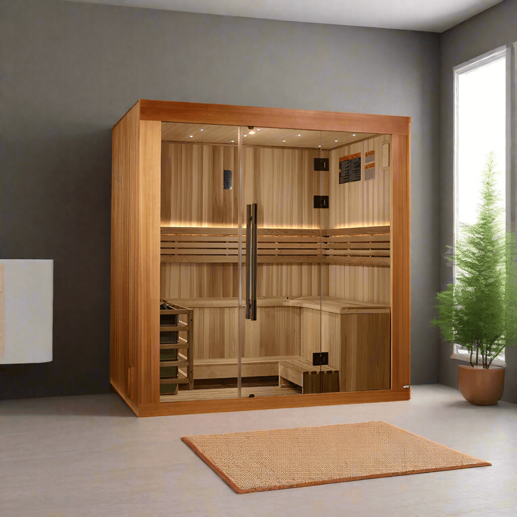 Golden Designs 2025 Updated Copenhagen 3 Person Traditional Sauna (GDI-7389-02)