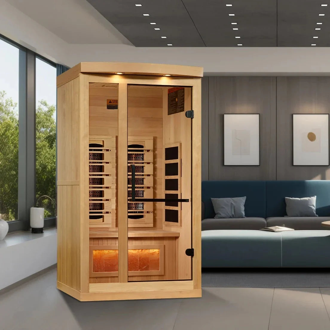 Golden Designs 2025 Reserve Edition 1 Person Full Spectrum with Himalayan Salt Bar (GDI-8010-03)