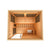 Golden Designs 2025 Soria 3 Person Hybrid Sauna (Indoor) Full Spectrum and Harvia Traditional Stove (GDI-8330-01)