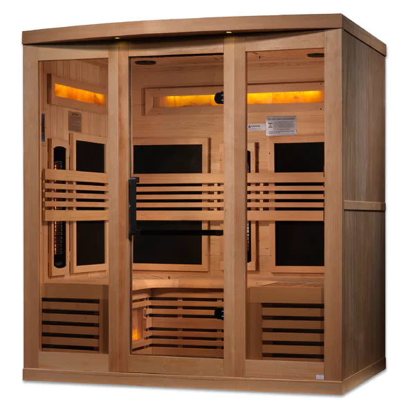Golden Designs Reserve Edition 6 Person Near Zero EMF Full Spectrum with Himalayan Salt Bar (GDI-8260-01)
