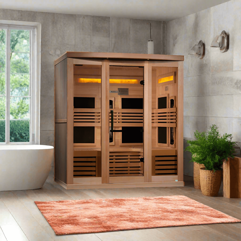 Golden Designs Reserve Edition 6 Person Near Zero EMF Full Spectrum with Himalayan Salt Bar (GDI-8260-01)