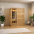 Golden Designs 2025 Soria 3 Person Hybrid Sauna (Indoor) Full Spectrum and Harvia Traditional Stove (GDI-8330-01)
