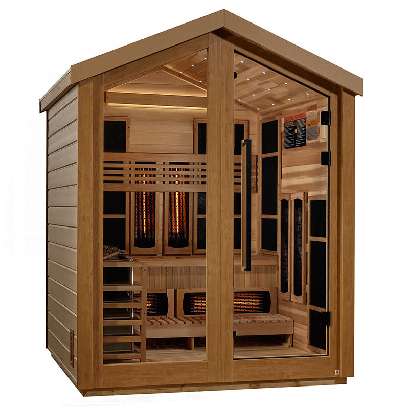 Golden Designs Loviisa 3 Person Barn Hybrid  Full Spectrum IR Outdoor Sauna (GDI-8523-01)