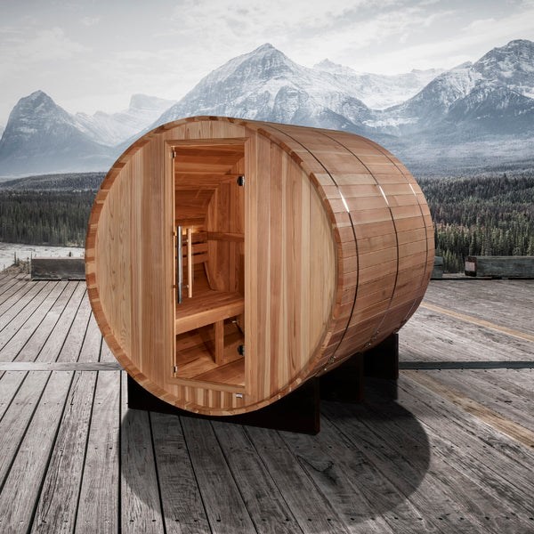 Golden Designs Arosa 4 Person Barrel Traditional Sauna (GDI-B004-01)