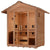 Golden Designs Gargellen 5 Person Hybrid (PureTech™ Full Spectrum IR or Traditional Stove) Outdoor Sauna (GDI-8125-01)