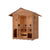 Golden Designs Gargellen 5 Person Hybrid (PureTech™ Full Spectrum IR or Traditional Stove) Outdoor Sauna (GDI-8125-01)