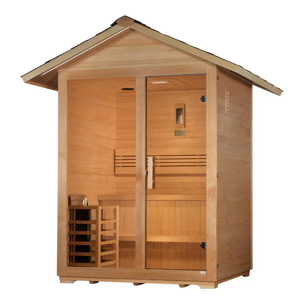 Golden Designs Arlberg 3 Person Traditional Outdoor Sauna (GDI-8103-01)