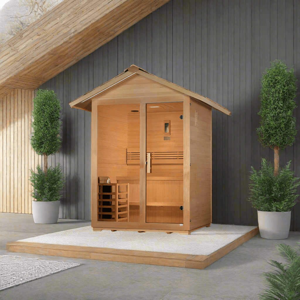 Golden Designs Arlberg 3-person traditional outdoor sauna