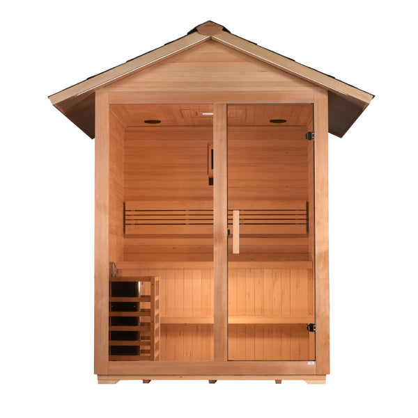 Golden Designs Arlberg 3 Person Traditional Outdoor Sauna (GDI-8103-01)