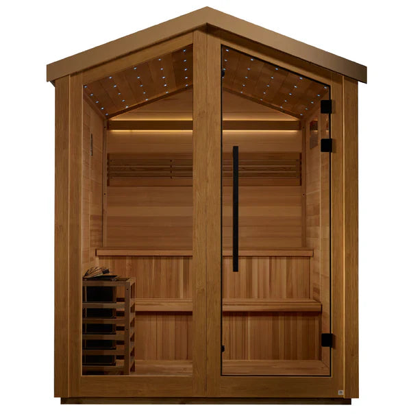 Golden Designs Kaarina 6 Person Barn Outdoor Traditional Sauna (GDI-8506-01)