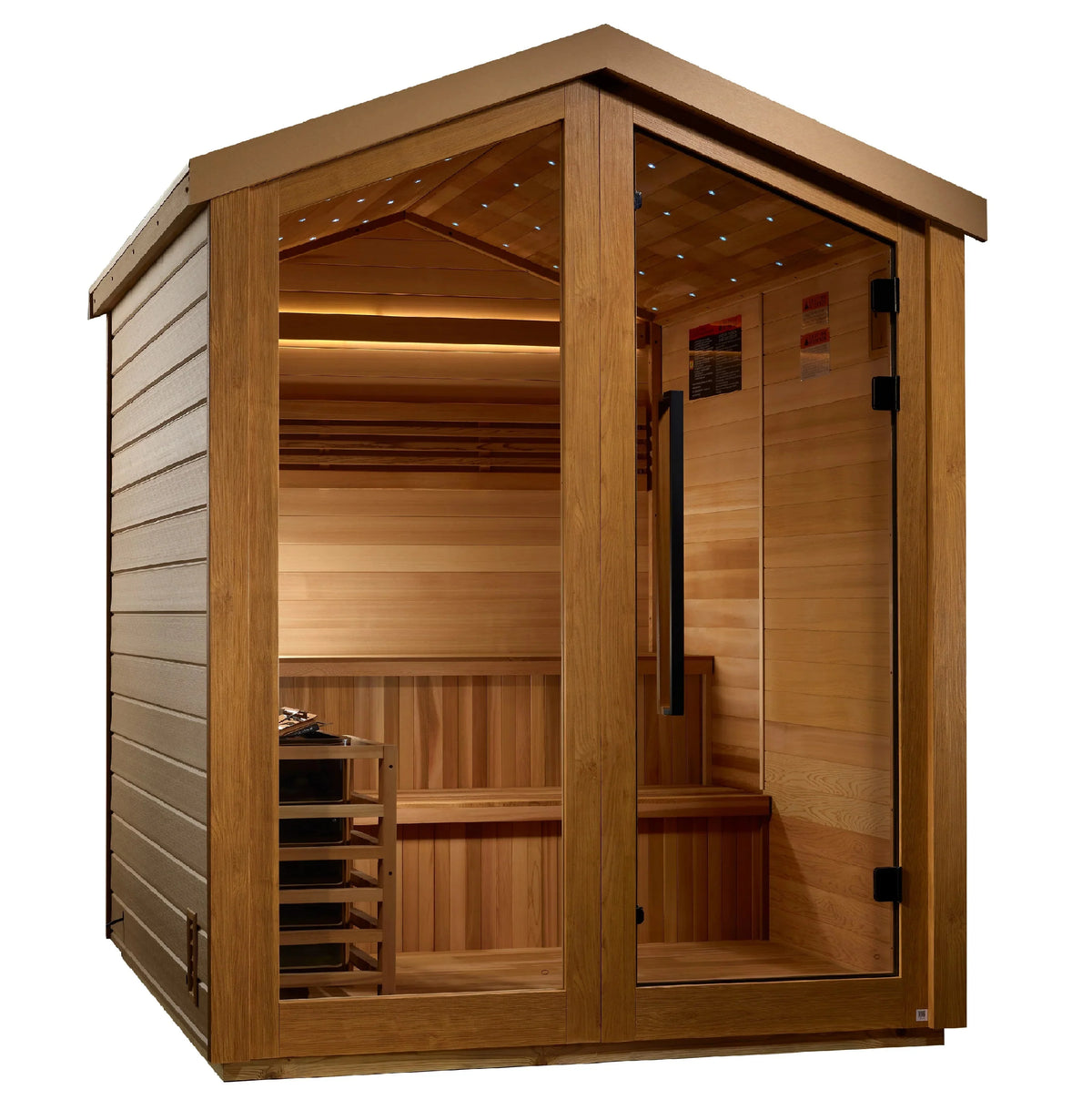 Golden Designs Kaarina 6 Person Barn Outdoor Traditional Sauna (GDI-8506-01)