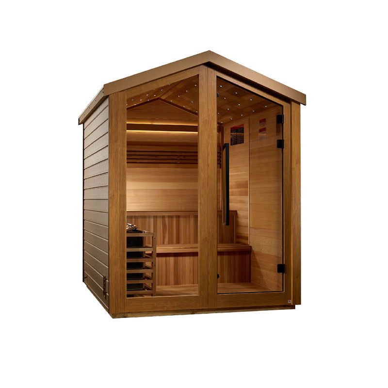 Golden Designs Kaarina 6 Person Barn Outdoor Traditional Sauna (GDI-8506-01)