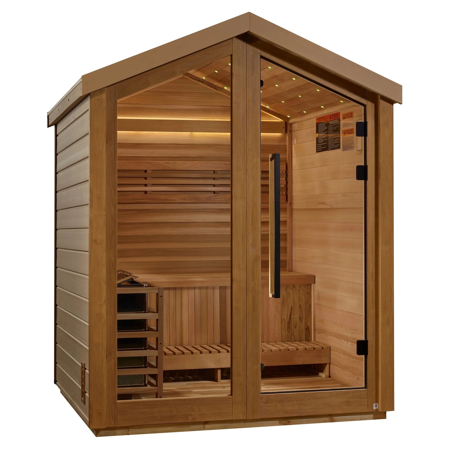 Golden Designs Savonlinna 3 Person Barn Outdoor Traditional Sauna (GDI-8503-01)