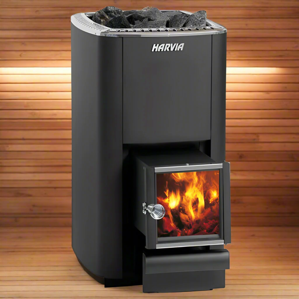 Harvia M3 SL 16.5kW wood-burning sauna stove with exterior feed