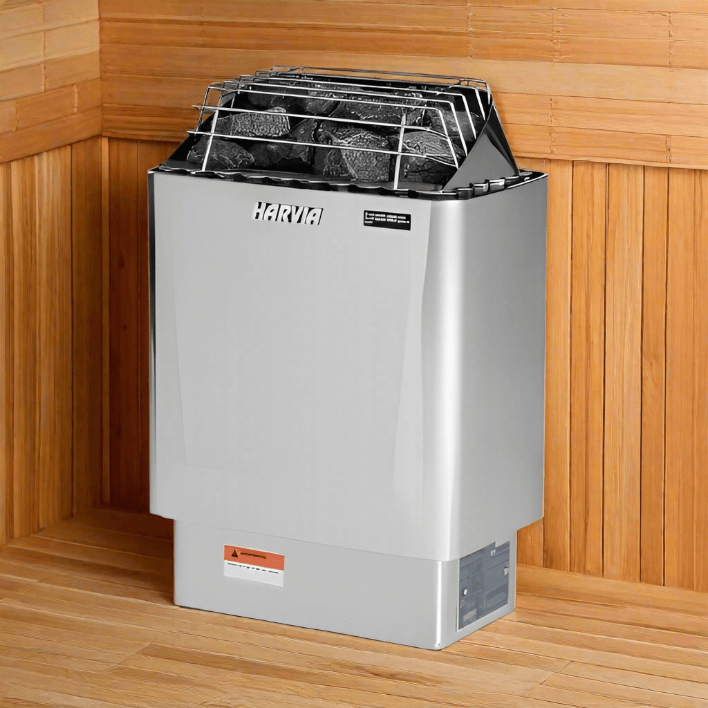 Harvia KIP45W 4.5kW wall-mounted electric sauna heater, product photo