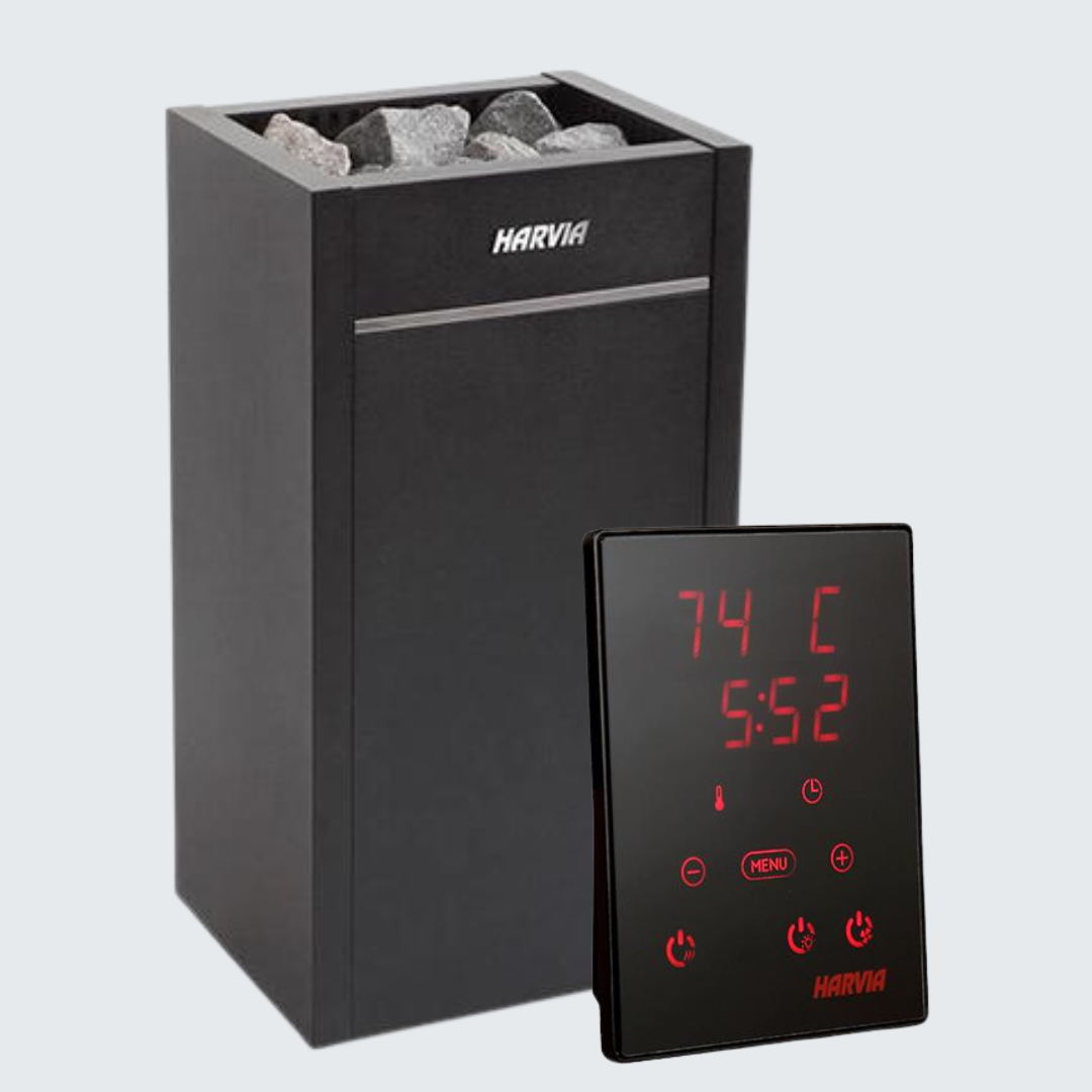 Harvia Virta HL80E 8kW Electric Sauna Heater with Xenio Digital Controller