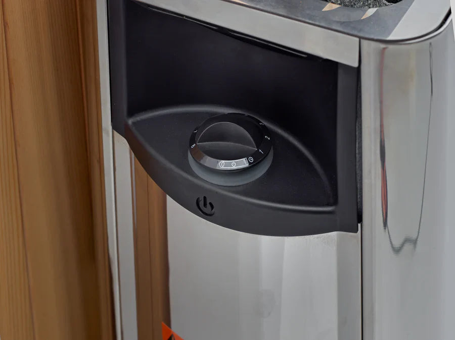 Golden Designs 2025 Soria 3 Person Hybrid Sauna (Indoor) Full Spectrum and Harvia Traditional Stove (GDI-8330-01)