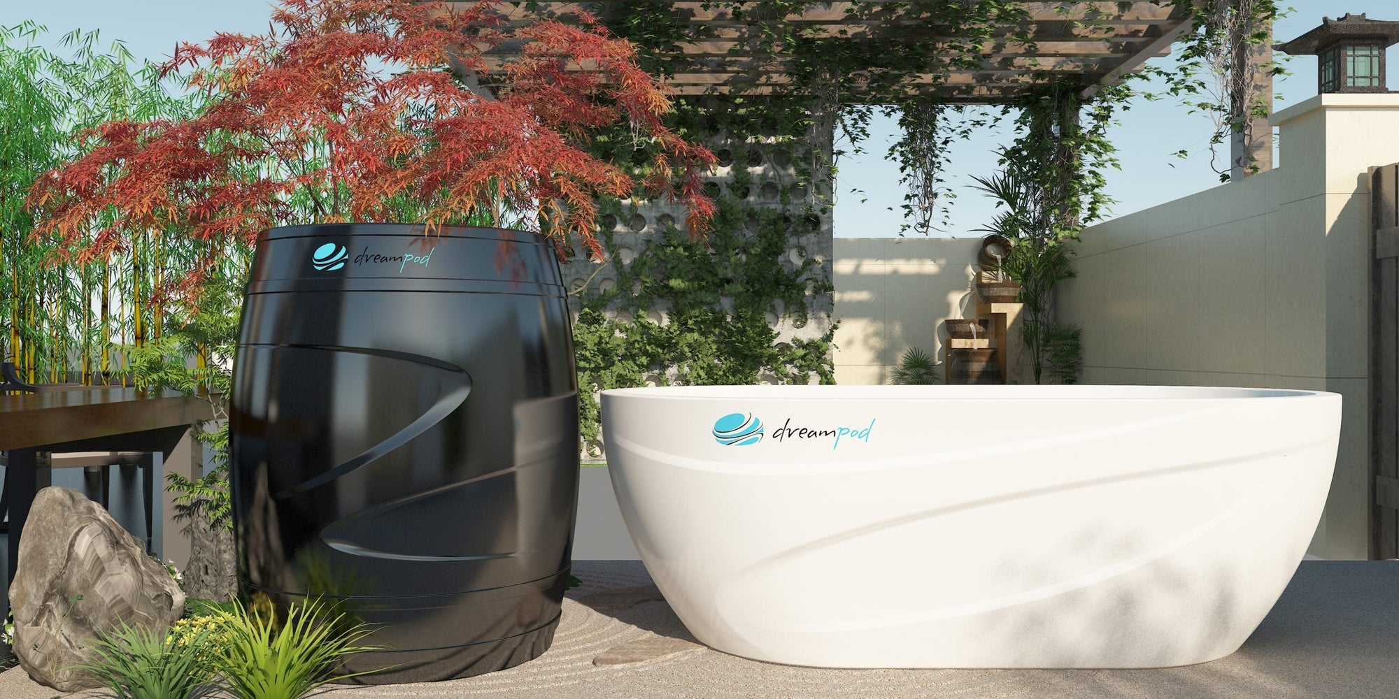 Dreampod Cold Plunge Barrel with Chiller – Compact, Insulated Ice Bath for Home Recovery