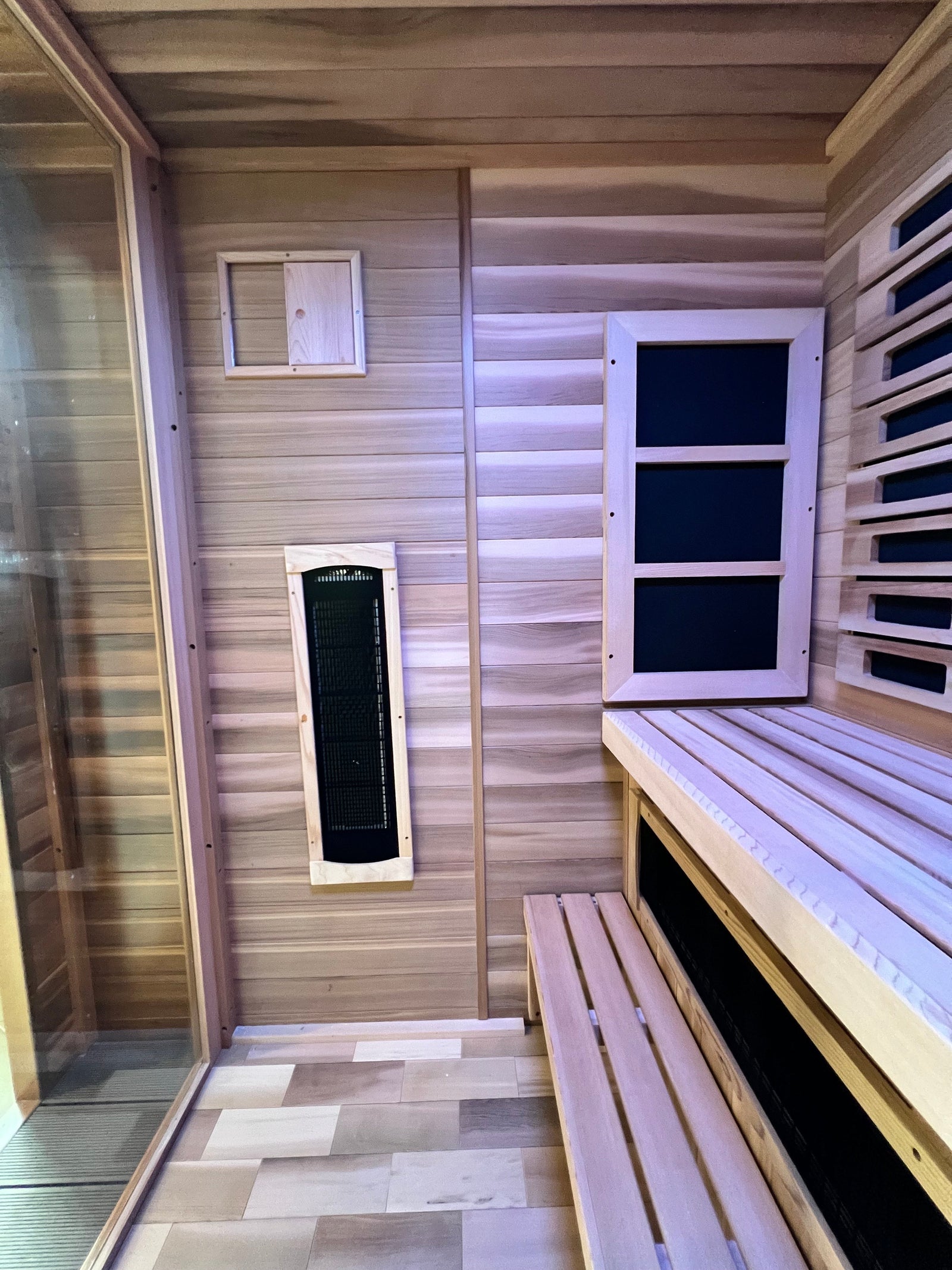 Golden Designs Nora 2 Person Outdoor-Indoor PureTech™ Hybrid Full Spectrum Sauna (GDI-8222-01)