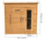 Dundalk LeisureCraft Knotty Cedar Indoor Cabin Sauna