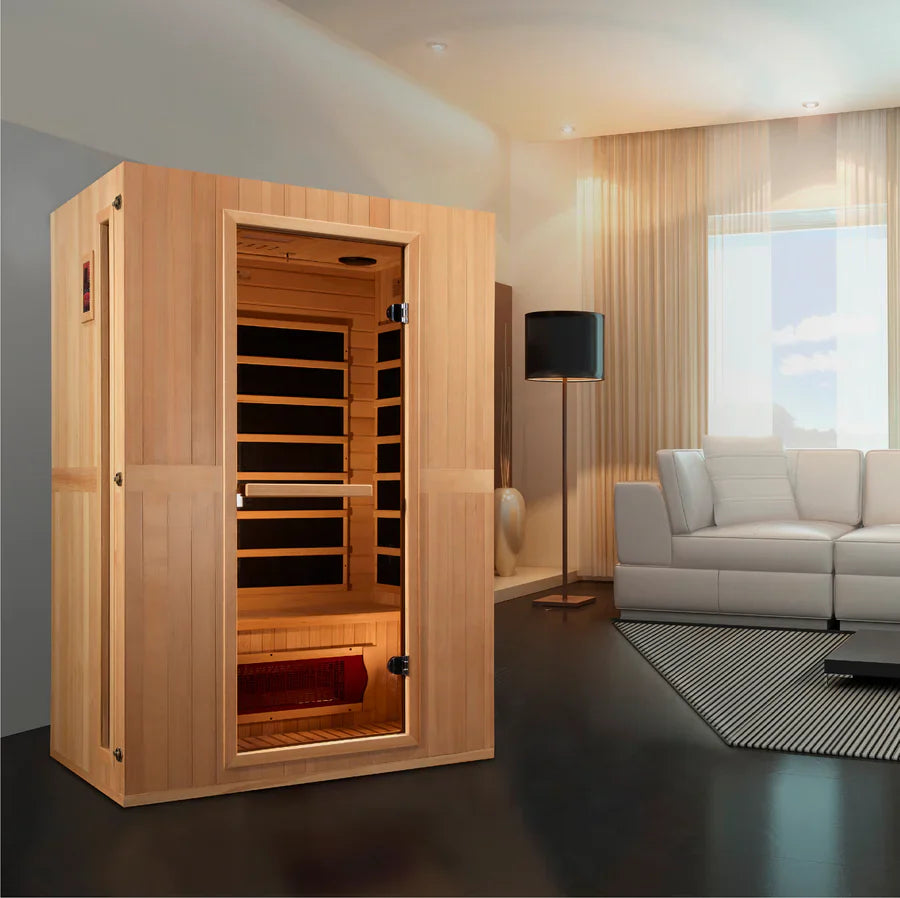 Golden Designs Maxxus Serenity 2-Person Dual Tech Low EMF FAR Infrared Sauna (MX-LS2-01)