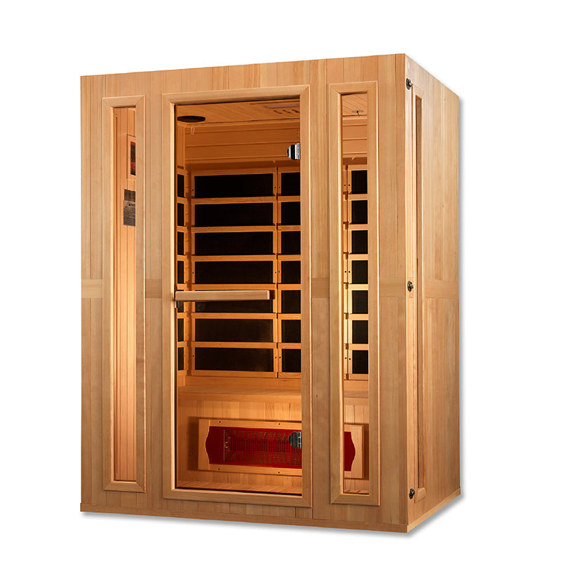 Golden Designs Maxxus Trinity 3-Person Dual Tech Low EMF FAR Infrared Sauna (MX-LS3-01)