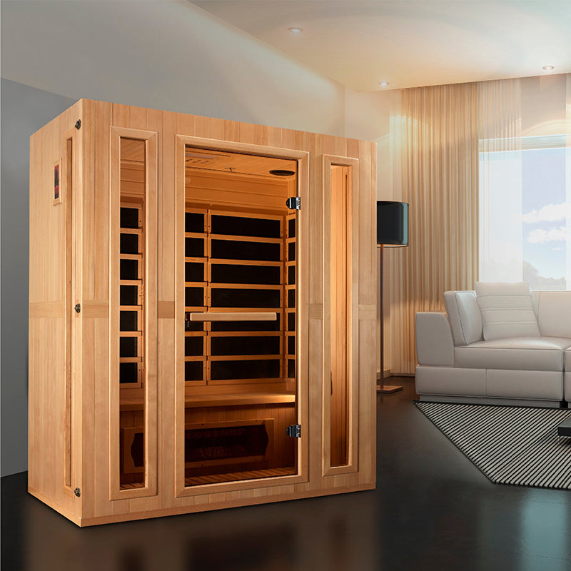 Golden Designs Maxxus Trinity 3-Person Dual Tech Low EMF FAR Infrared Sauna (MX-LS3-01)