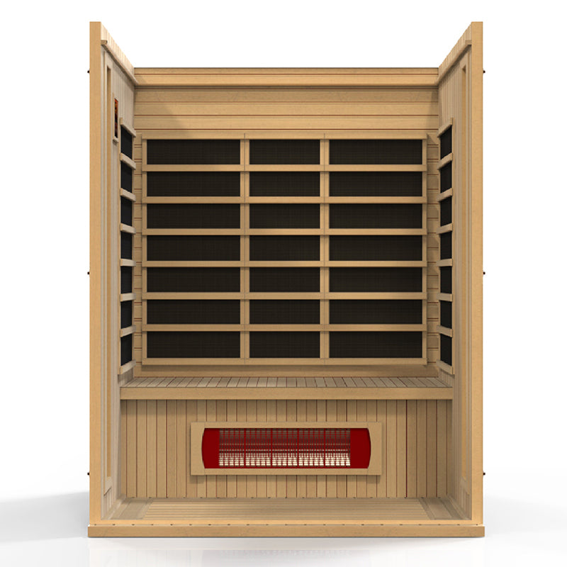 Golden Designs Maxxus Trinity 3-Person Dual Tech Low EMF FAR Infrared Sauna (MX-LS3-01)