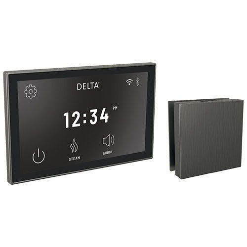Delta SteamScape Deluxe Interface and Contemporary Square Steam Head