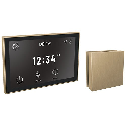 Delta SteamScape Deluxe Interface and Contemporary Square Steam Head