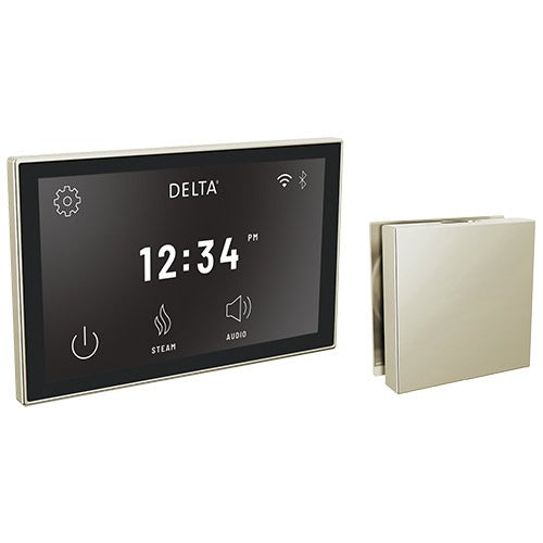 Delta SteamScape Deluxe Interface and Contemporary Square Steam Head