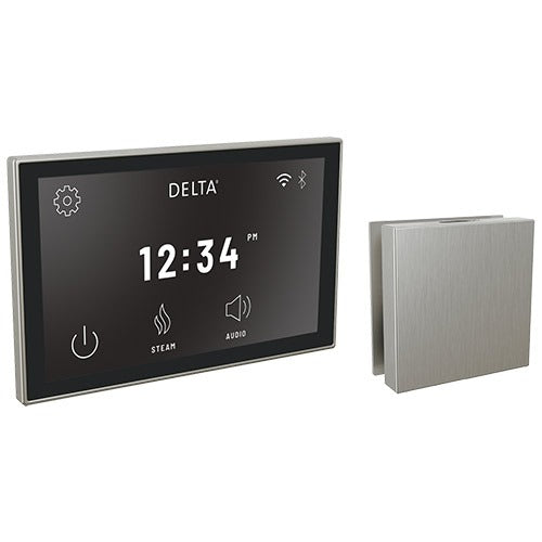 Delta SteamScape Deluxe Interface and Contemporary Square Steam Head