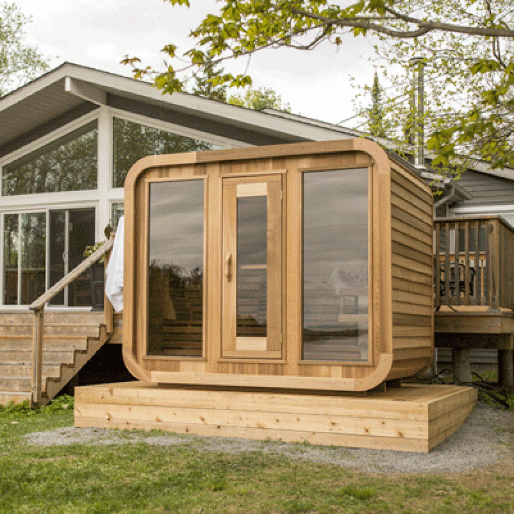 Dundalk Leisure Knotty Cedar Outdoor Luna Sauna