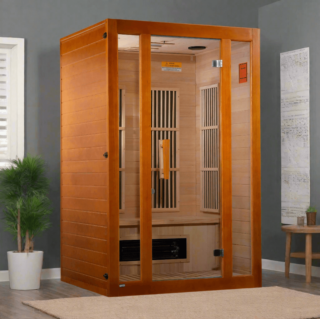 Golden Designs Maxxus Aspen 2-person dual tech low EMF FAR infrared sauna